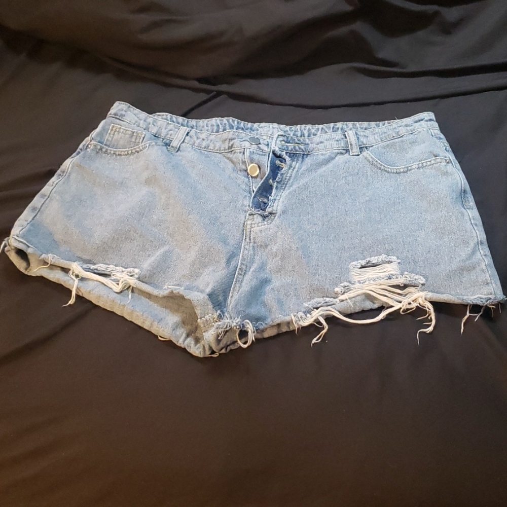 Plus size high waisted shorts
